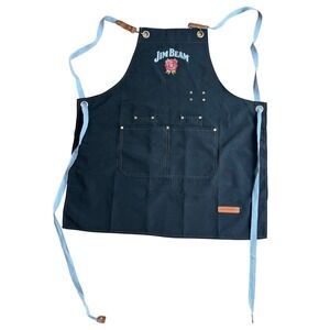Jim Beam Black Apron with Pockets and Adjustable Straps